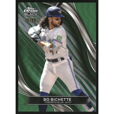 2024 Topps Chrome Black Green Refractors #37 Bo Bichette