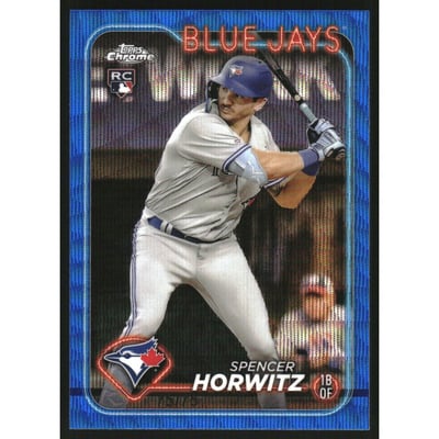 2024 Topps Chrome Blue Wave Refractors #26 Spencer Horwitz