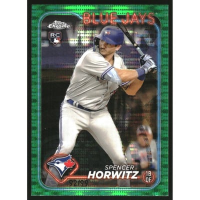 2024 Topps Chrome Green Sonar Refractors #26 Spencer Horwitz