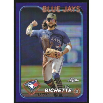 2024 Topps Chrome Purple Refractors #27 Bo Bichette