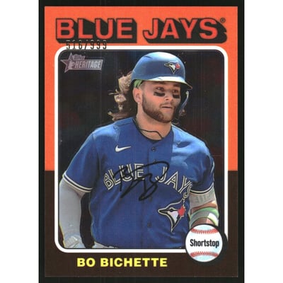 2024 Topps Heritage Chrome #152 Bo Bichette/999