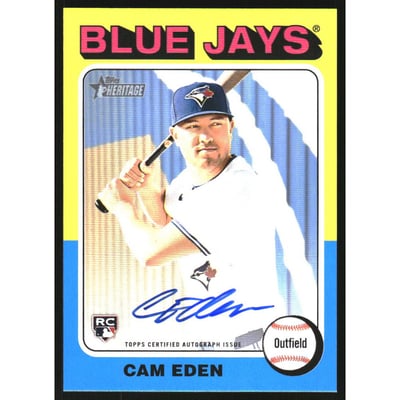2024 Topps Heritage Real One Autographs #ROACE Cam Eden HN
