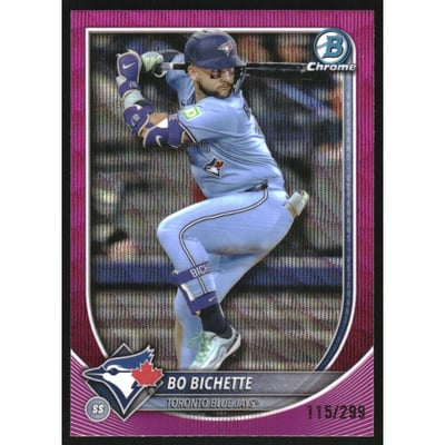 2025 Bowman Chrome Fuchsia Wave Refractors #56 Bo Bichette