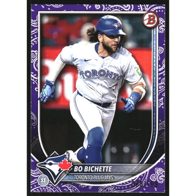 2025 Bowman Purple Pattern #92 Bo Bichette