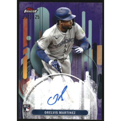 2025 Finest Autographs Purple Refractors #FAOM Orelvis Martinez