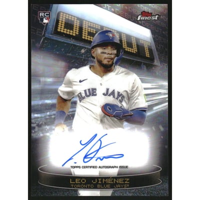 2025 Finest Debut Autographs #DAVLJ Leo Jimenez