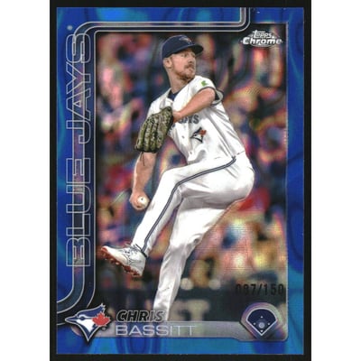 2025 Topps Chrome Blue Lava Refractors #184 Chris Bassitt