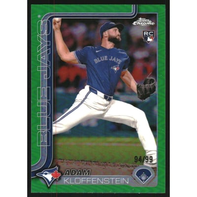 2025 Topps Chrome Green Refractors #47 Adam Kloffenstein