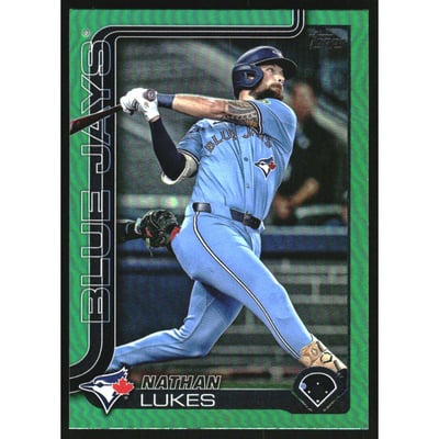 2025 Topps Green Rainbow Foil #420 Nathan Lukes