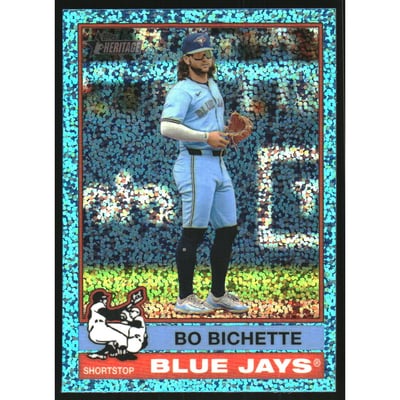 2025 Topps Heritage Chrome Light Blue Sparkle Refractors #443 Bo Bichette