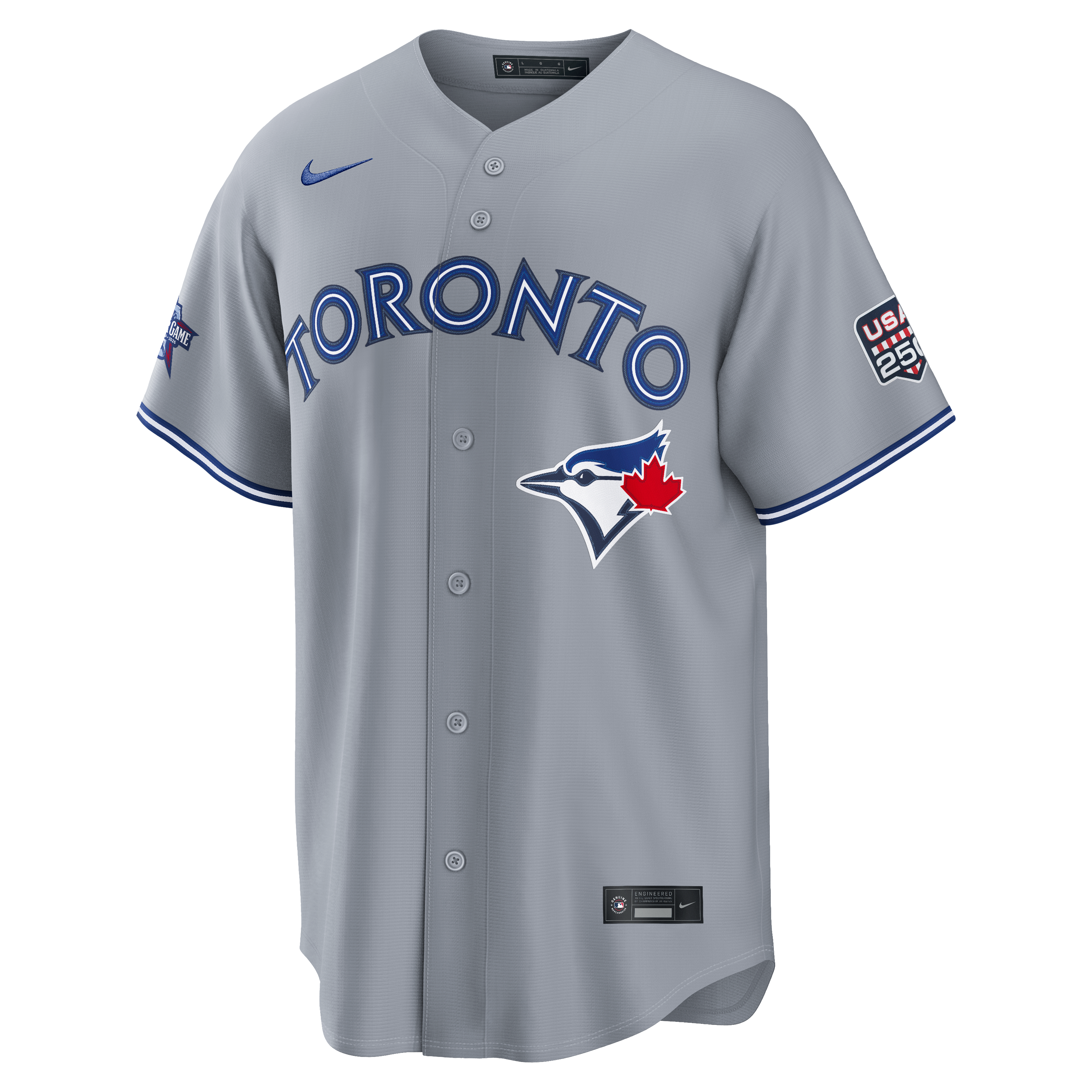 Maillot réplique gris Nike de Vladimir Guerrero Jr., Blue Jays Toronto, pour le match des étoiles 2026.