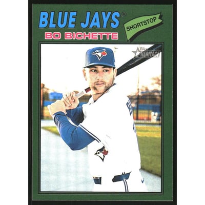 2026 Topps Heritage Dark Green Border #122 Bo Bichette