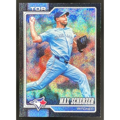 2026 Topps Series 2 Black Sandglitter #569 Max Scherzer /10