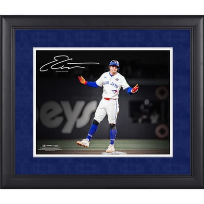 Ernie Clement Toronto Blue Jays Facsimile Signature Fanatics Authentic Framed 11" x 14" Spotlight Photograph