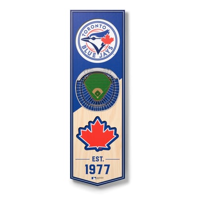 Toronto Blue Jays Fanpoint 6'' x 19'' 3D StadiumView Banner