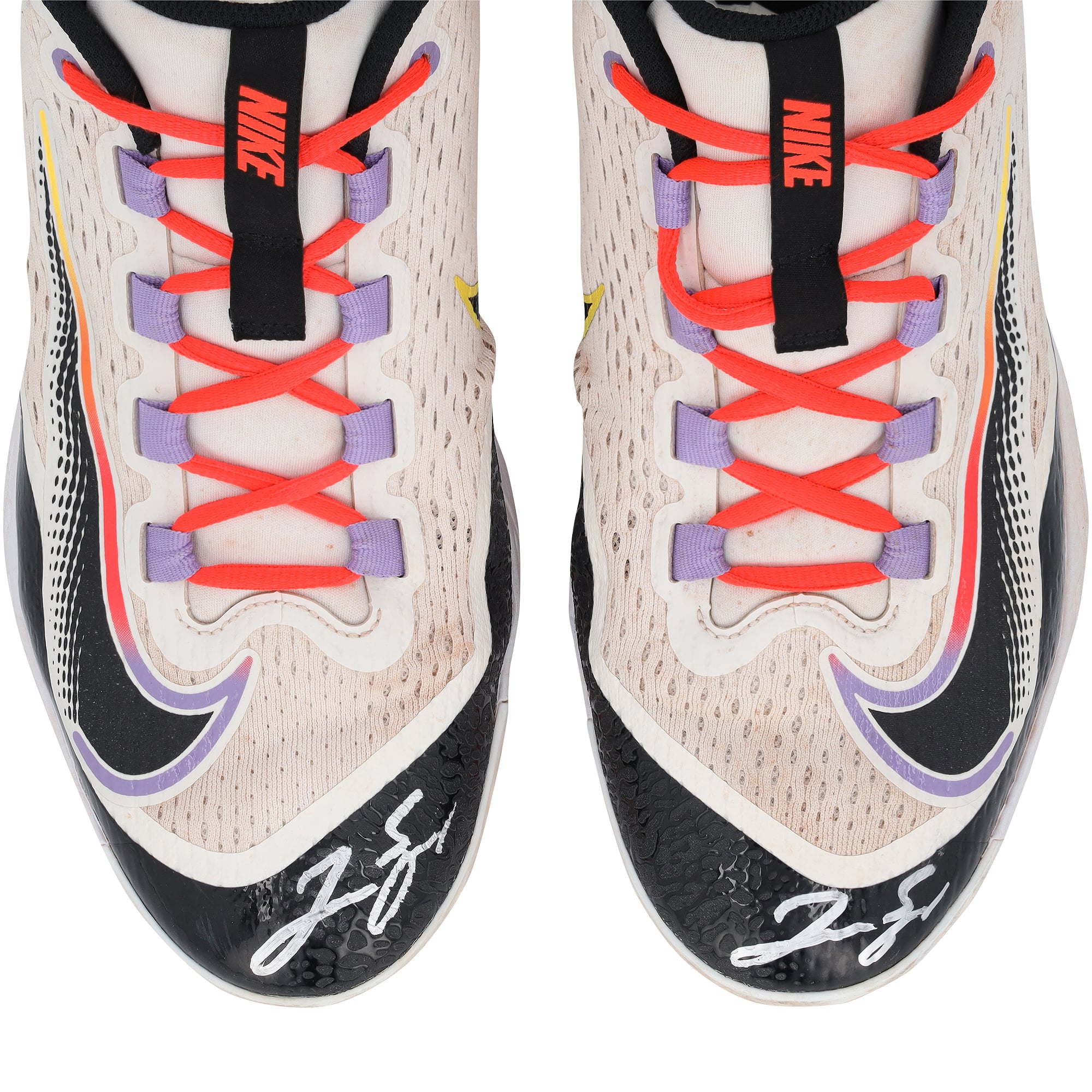 George Springer Toronto Blue Jays Autographed Game-Used White Nike Cleats from the 2025 MLB Season - NF70447583-84
