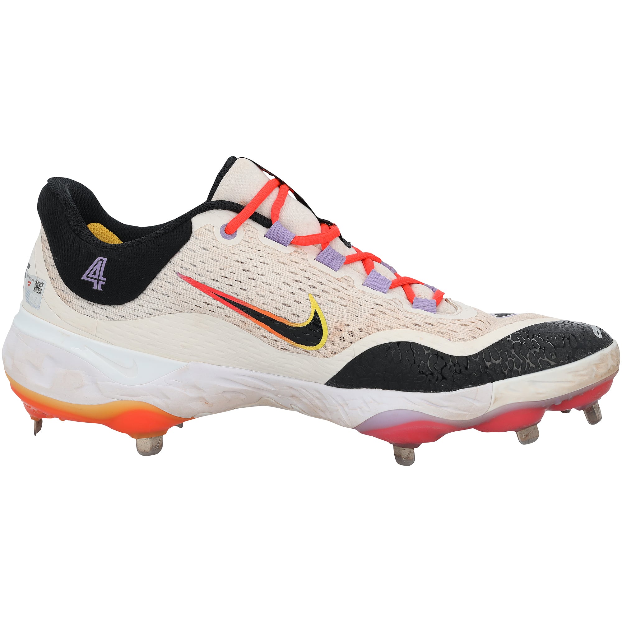 George Springer Toronto Blue Jays Autographed Game-Used White Nike Cleats from the 2025 MLB Season - NF70447583-84