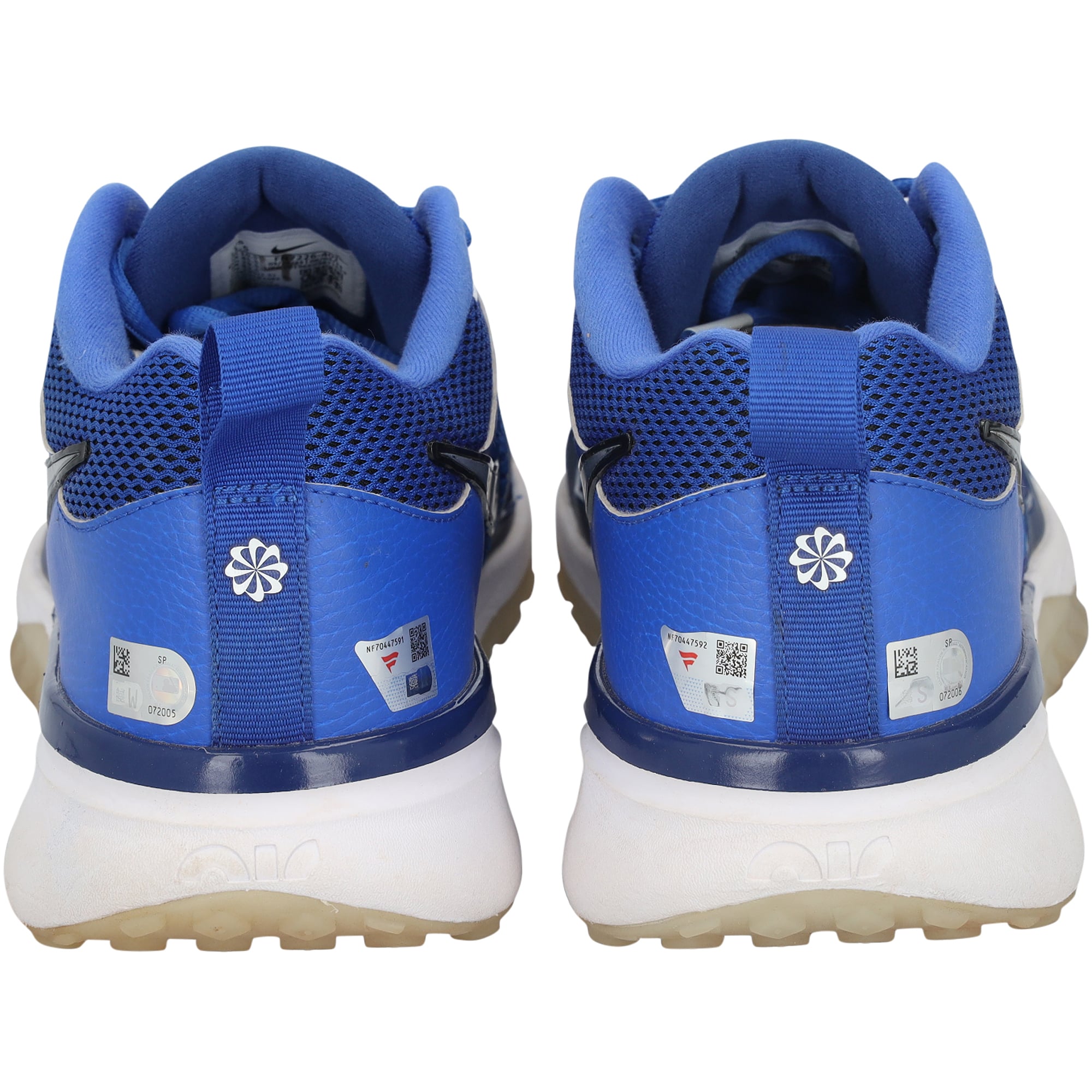 George Springer Toronto Blue Jays Autographed Player-Worn Blue Nike Shoes from the 2025 MLB Season