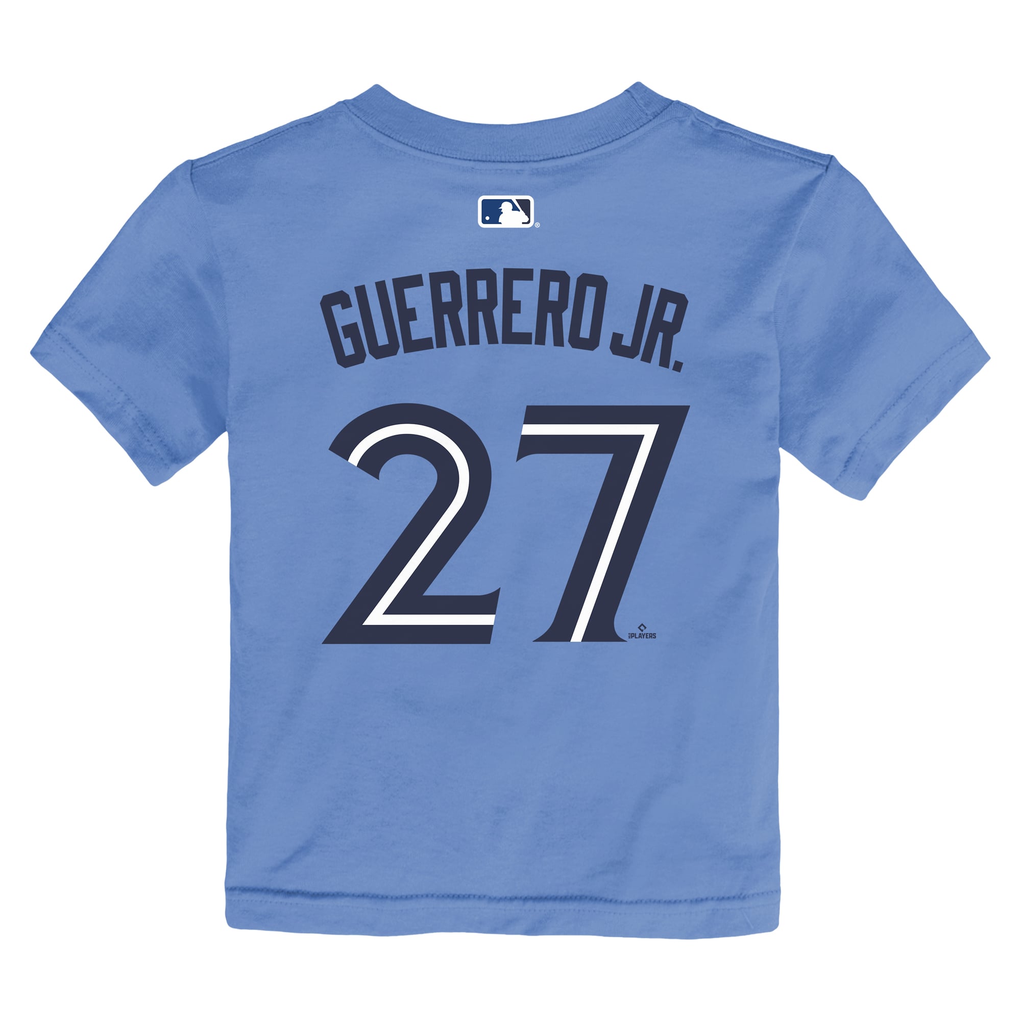 T-shirt bébé Nike Vladimir Guerrero Jr. bleu poudré des Blue Jays de Toronto avec nom et numéro