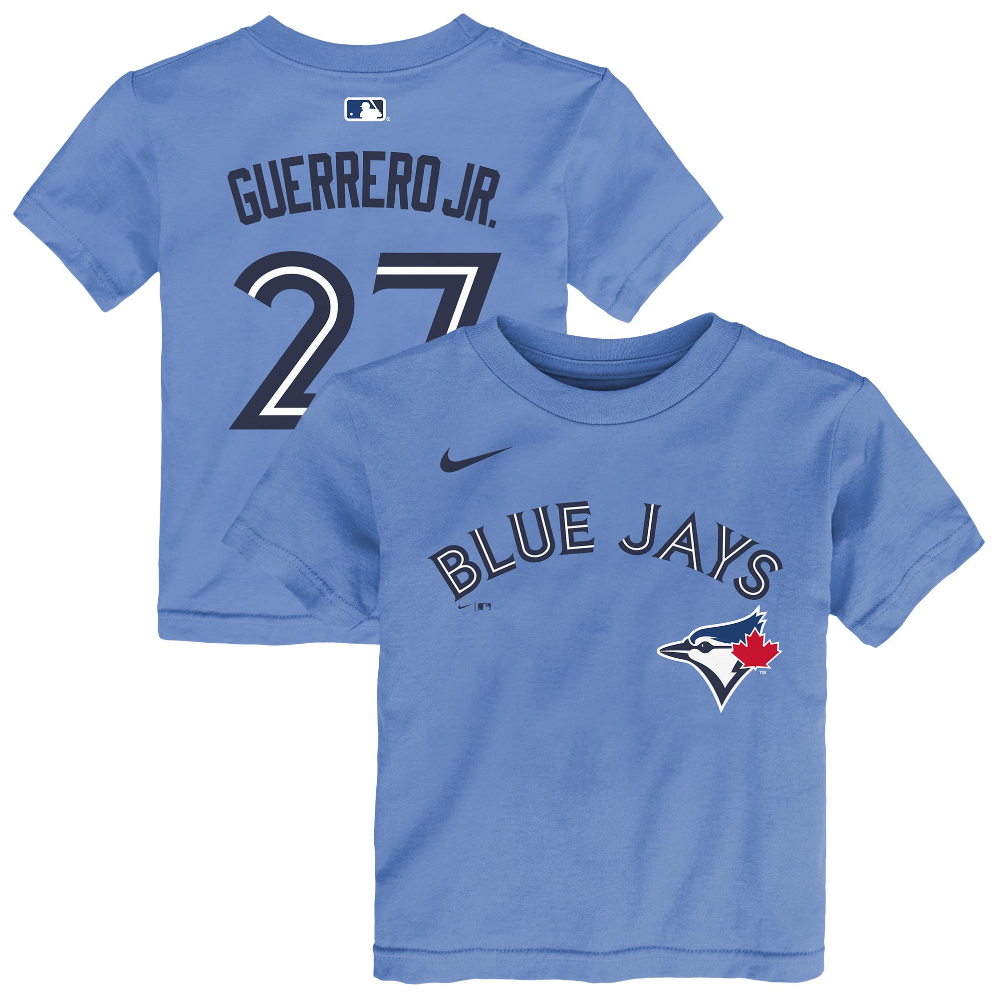 T-shirt bébé Nike Vladimir Guerrero Jr. bleu poudré des Blue Jays de Toronto avec nom et numéro