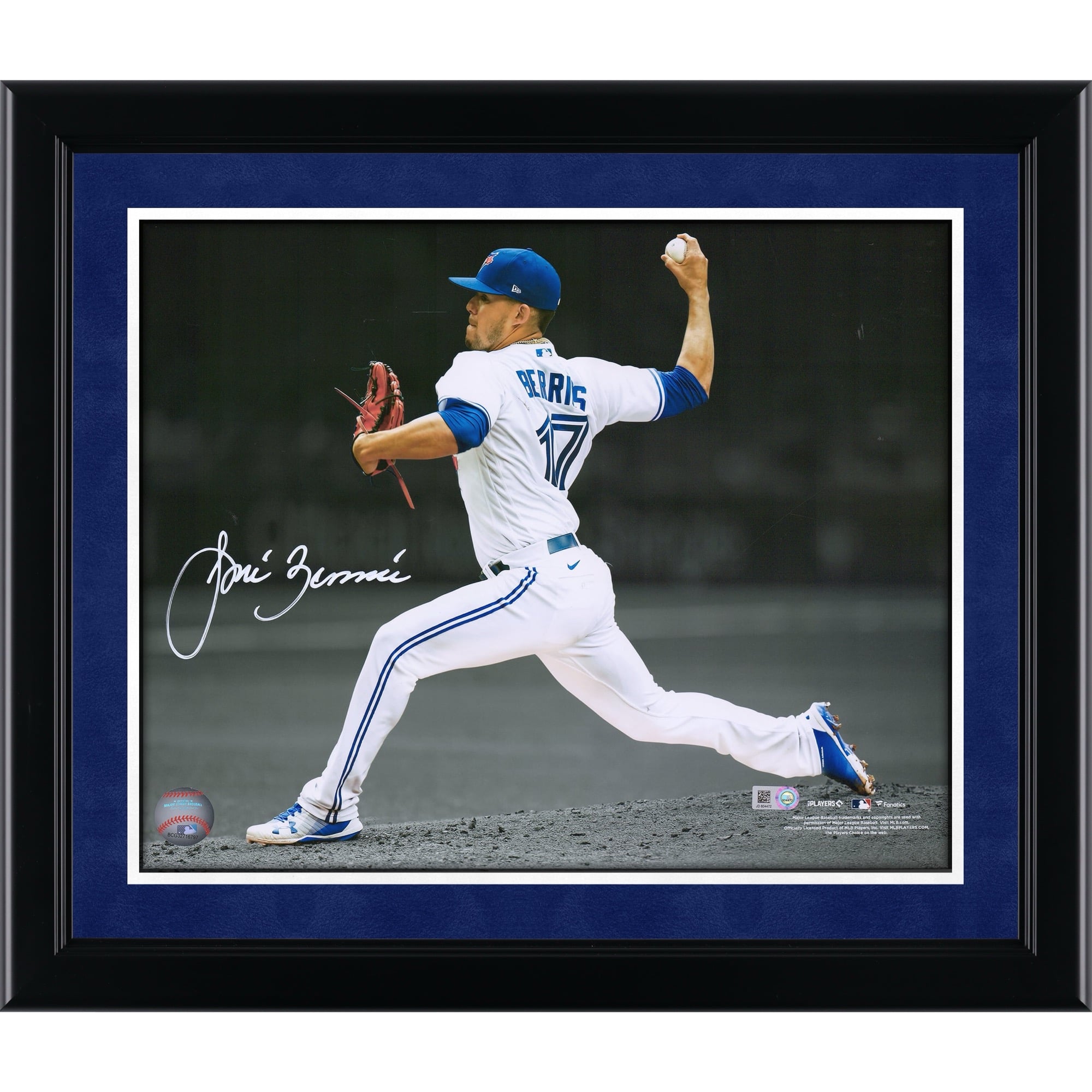 Jose Berrios Toronto Blue Jays Autographed 11" x 14" Pitching Spotlight Photograph