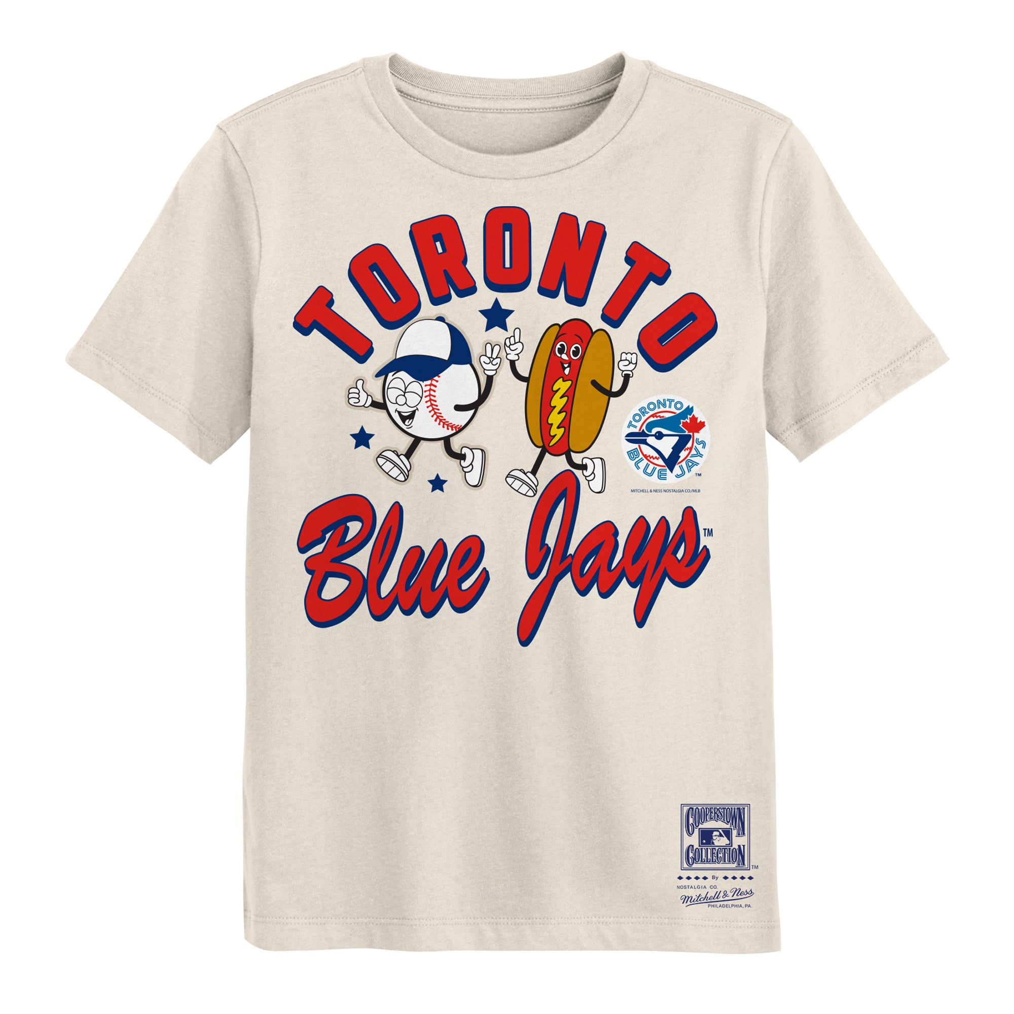 T-shirt Mitchell & Ness Natural Toronto Blue Jays pour enfant