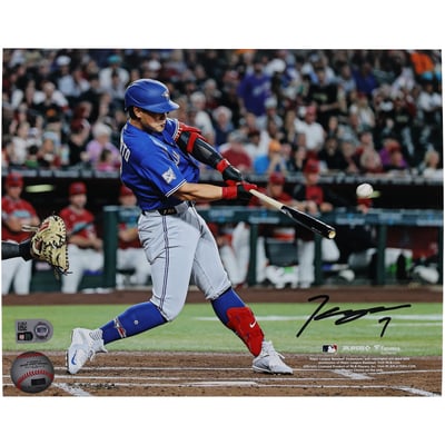 Kazuma Okamoto Toronto Blue Jays Autographed Fanatics Authentic 8" x 10" Hitting Photograph