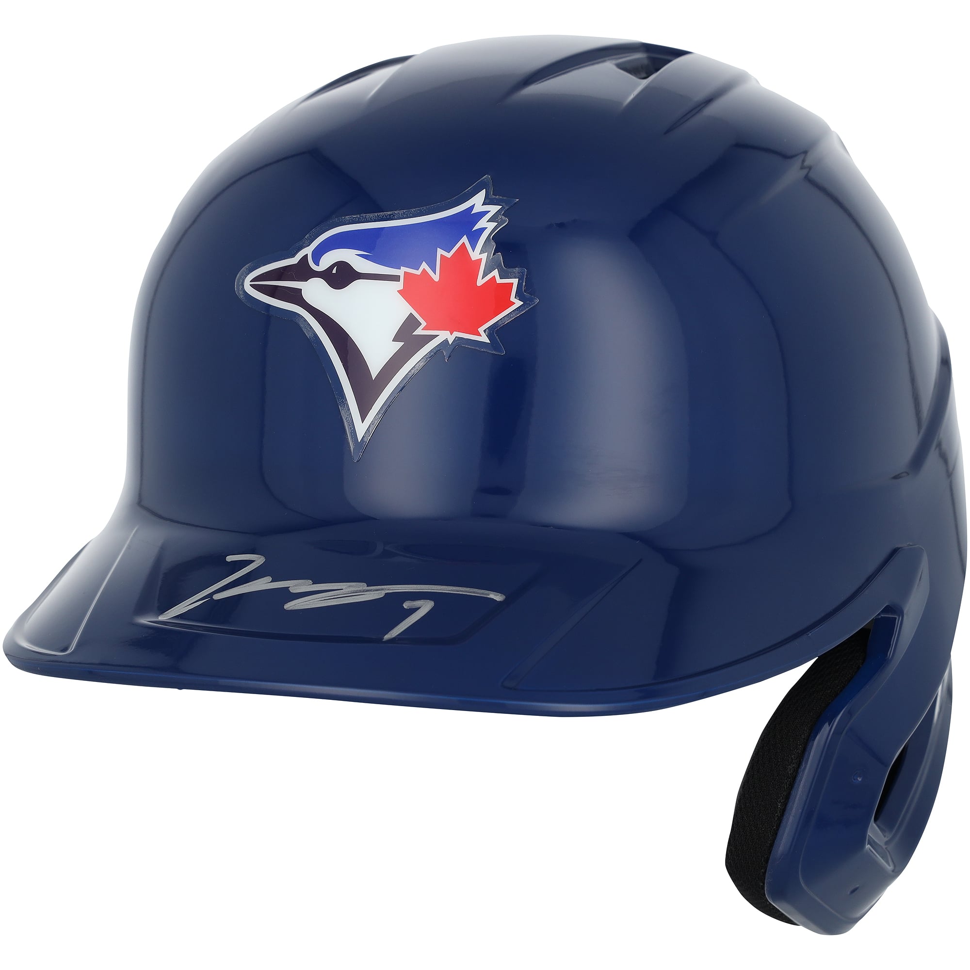 Casque de frappeur réplique Rawlings Mach Pro autographié par Kazuma Okamoto des Blue Jays de Toronto