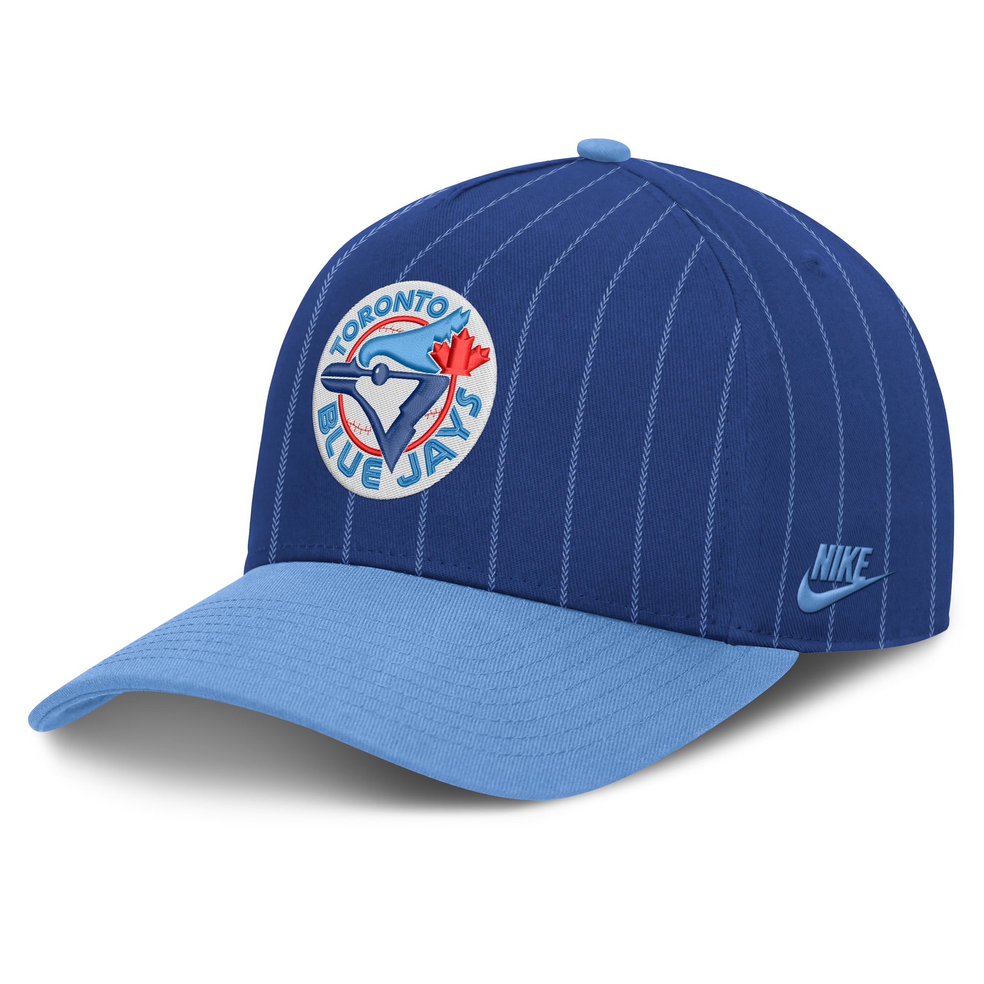 Casquette ajustable Nike pour homme, bleu roi/bleu poudre, Toronto Blue Jays, Cooperstown Rise, modèle A-Frame