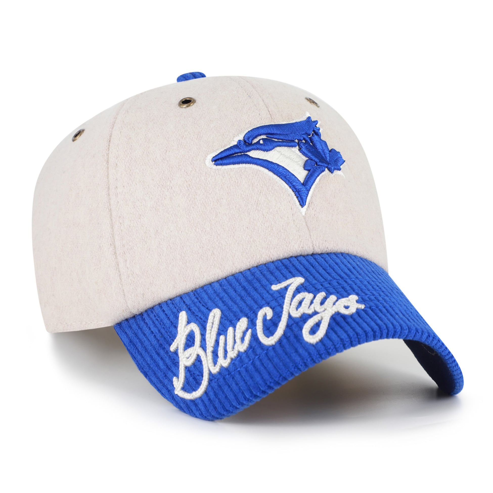 Casquette ajustable pour homme '47 Naturel/Royal Toronto Blue Jays Rope Script Clean Up
