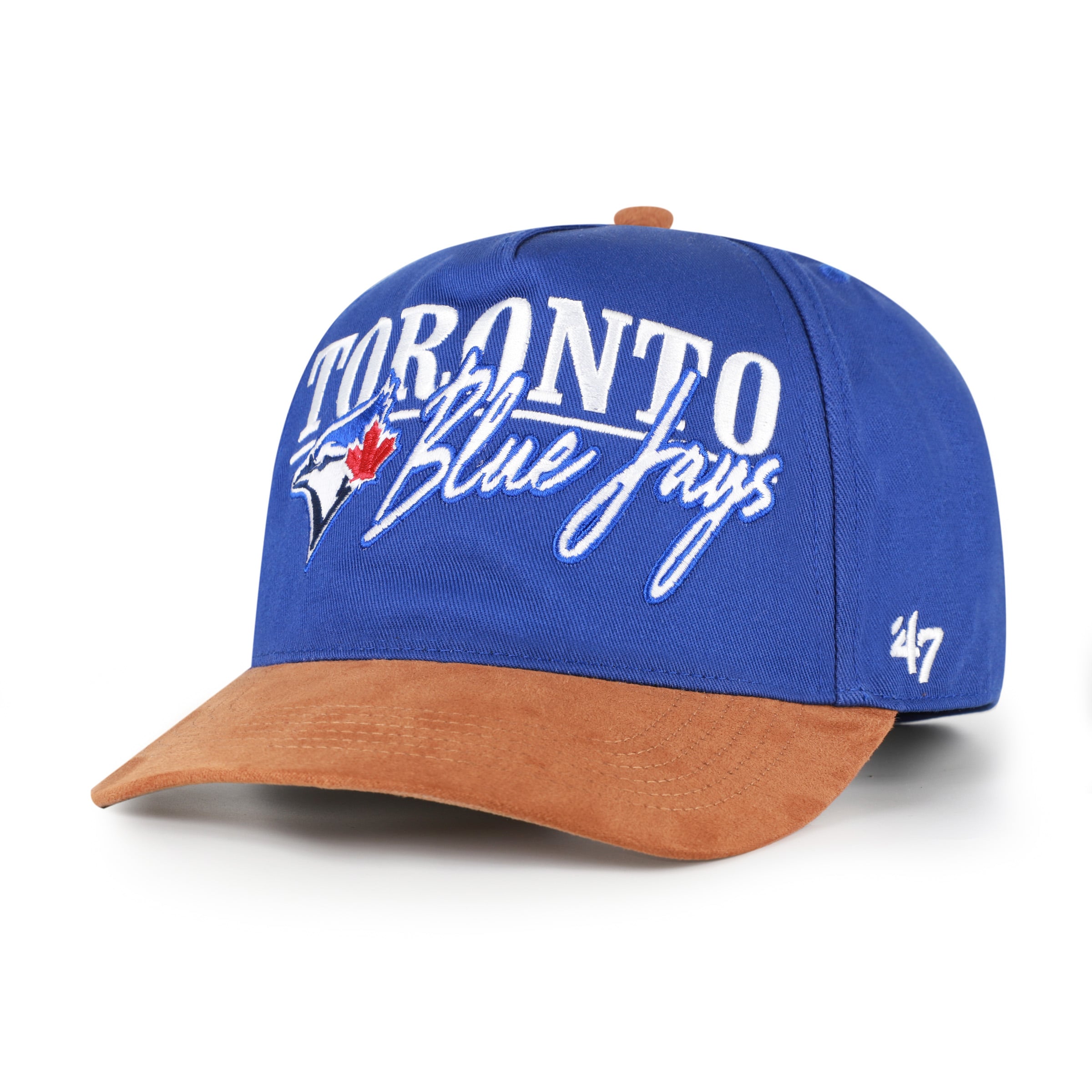 Casquette ajustable pour homme « 47 Royal/Brun clair » des Blue Jays de Toronto, modèle Scribe Line Hitch