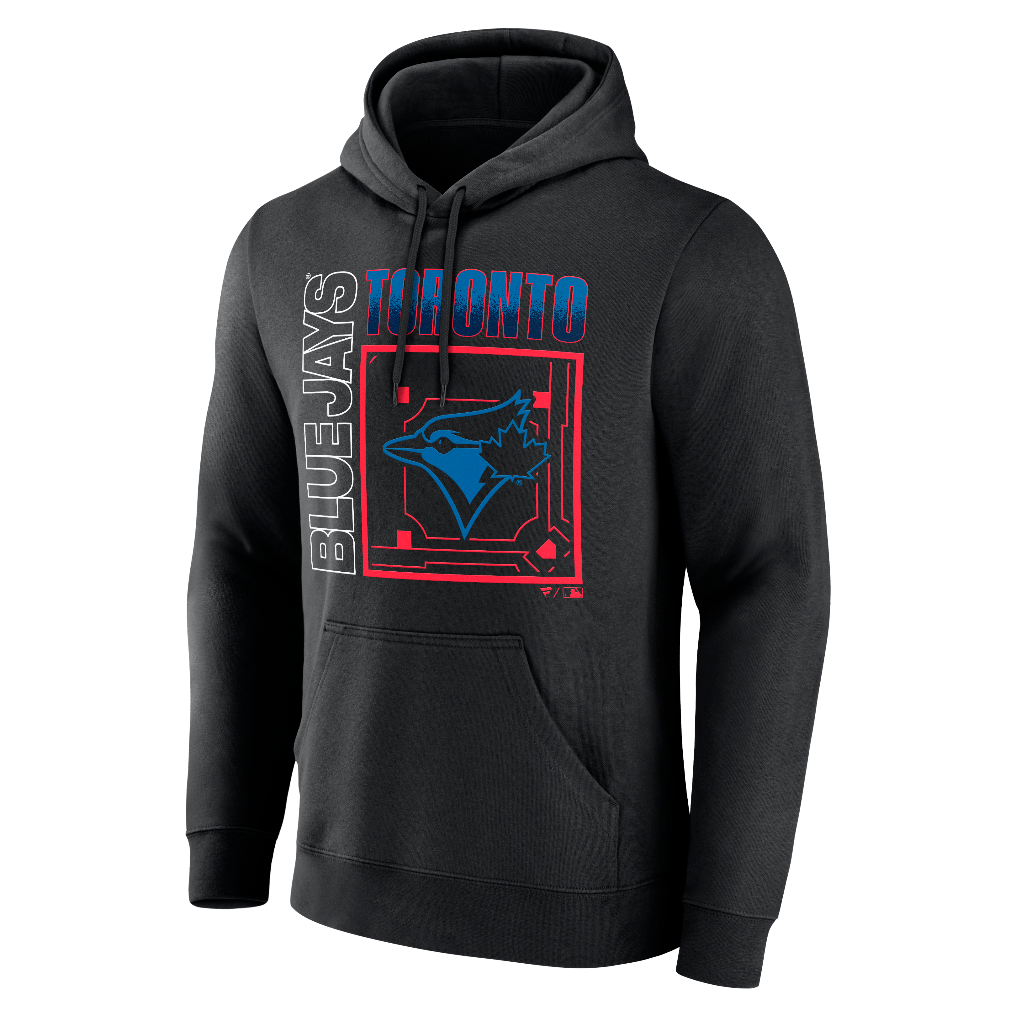 Sweat à capuche personnalisé avec nom et numéro, noir, pour homme, des Blue Jays de Toronto (domicile).