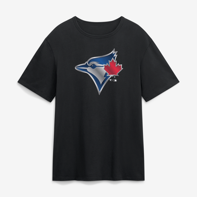 Toronto Blue Jays  Metallic Mascot T-Shirt - Black