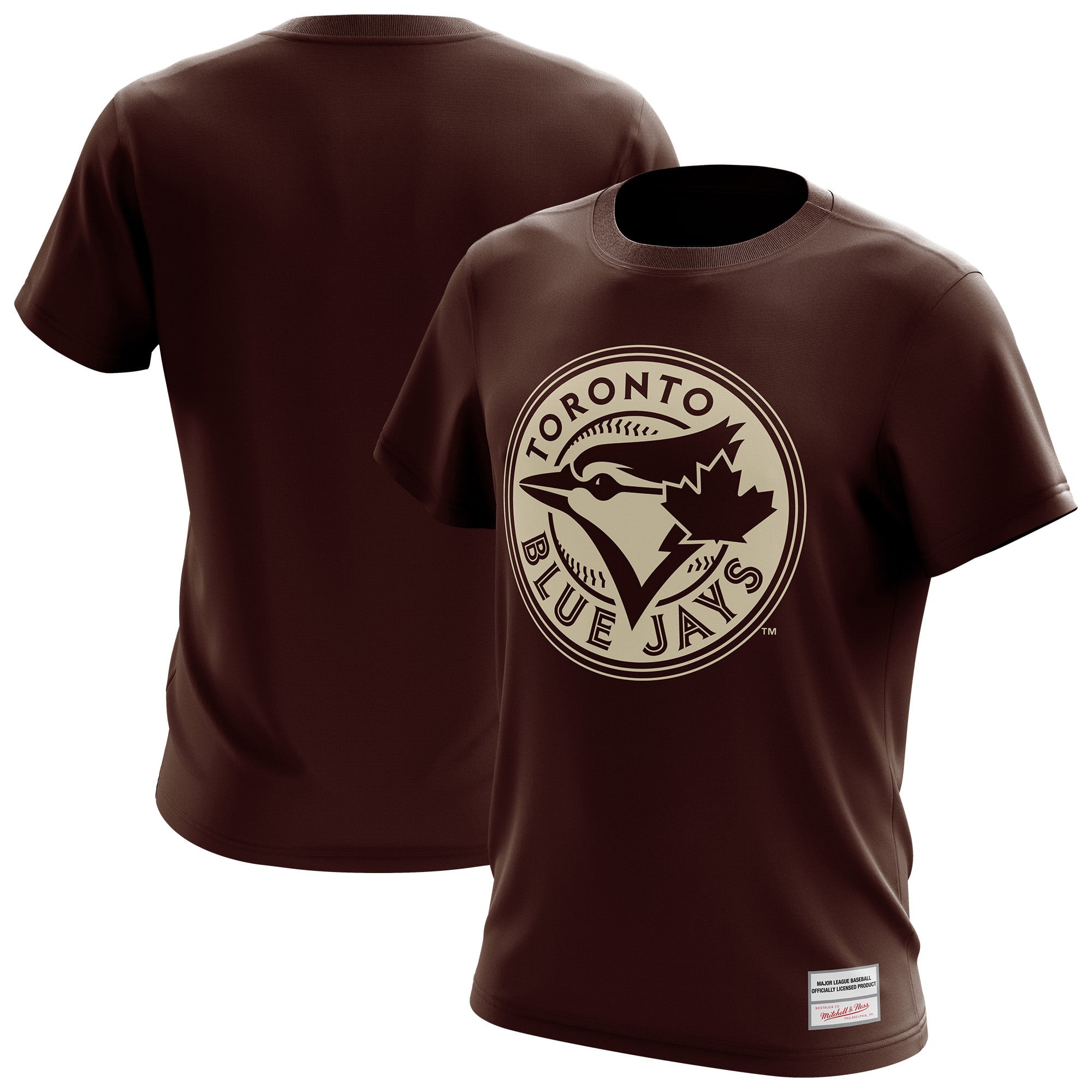 T-shirt Mitchell & Ness marron Toronto Blue Jays pour homme