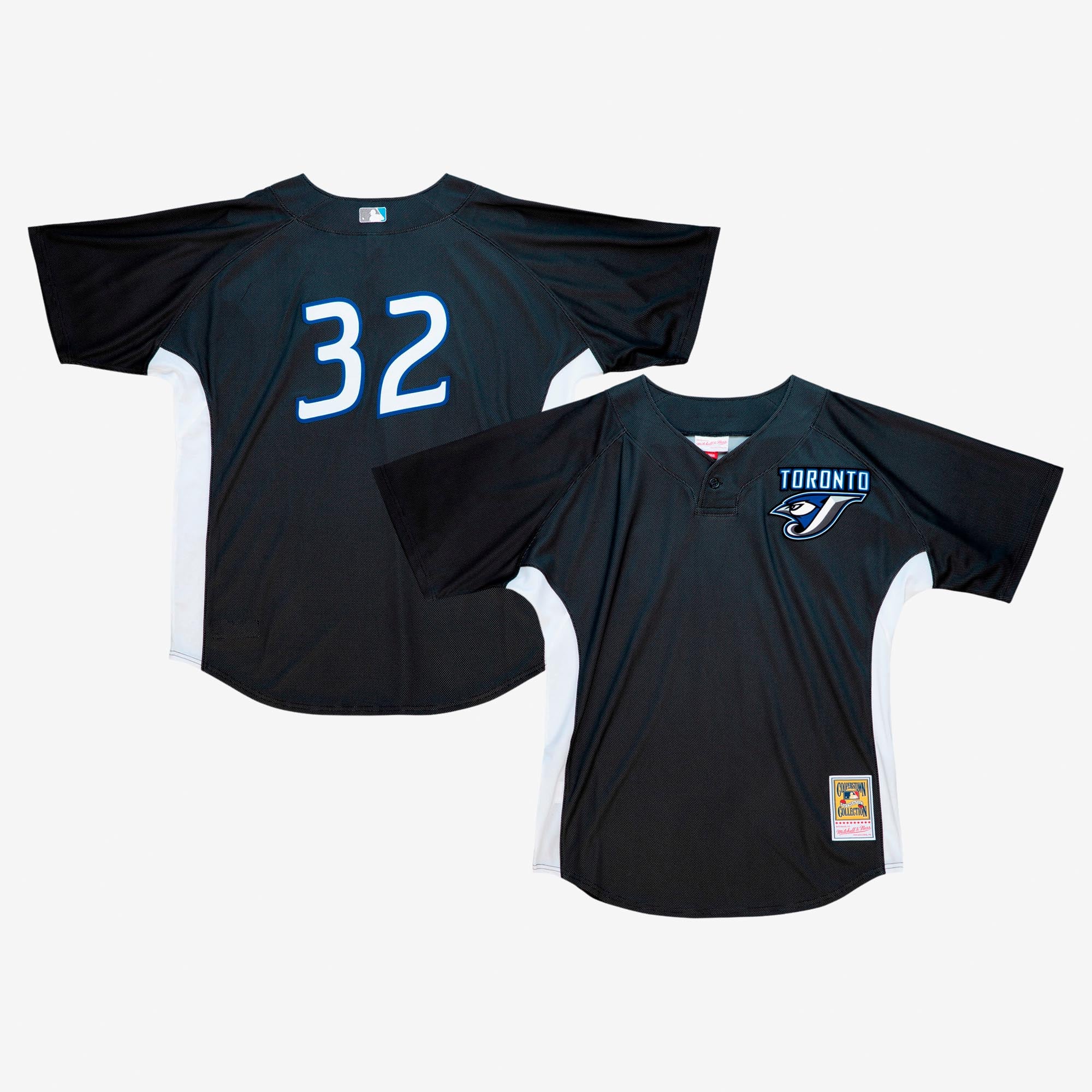 Men's Mitchell & Ness Roy Halladay Black Toronto Blue Jays 2008 Authentic Batting Practice Jersey