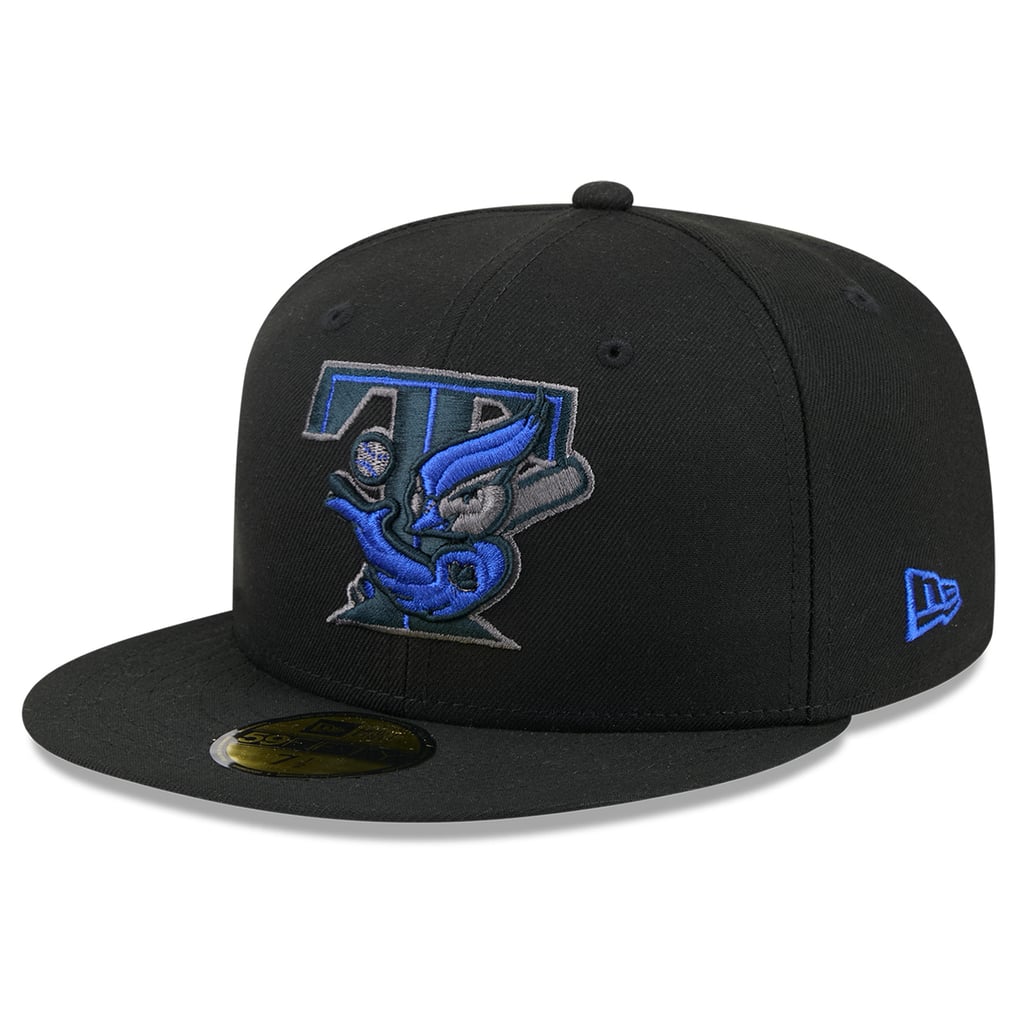 Men's New Era Black Toronto Blue Jays Color Pop 59FIFTY Fitted Hat