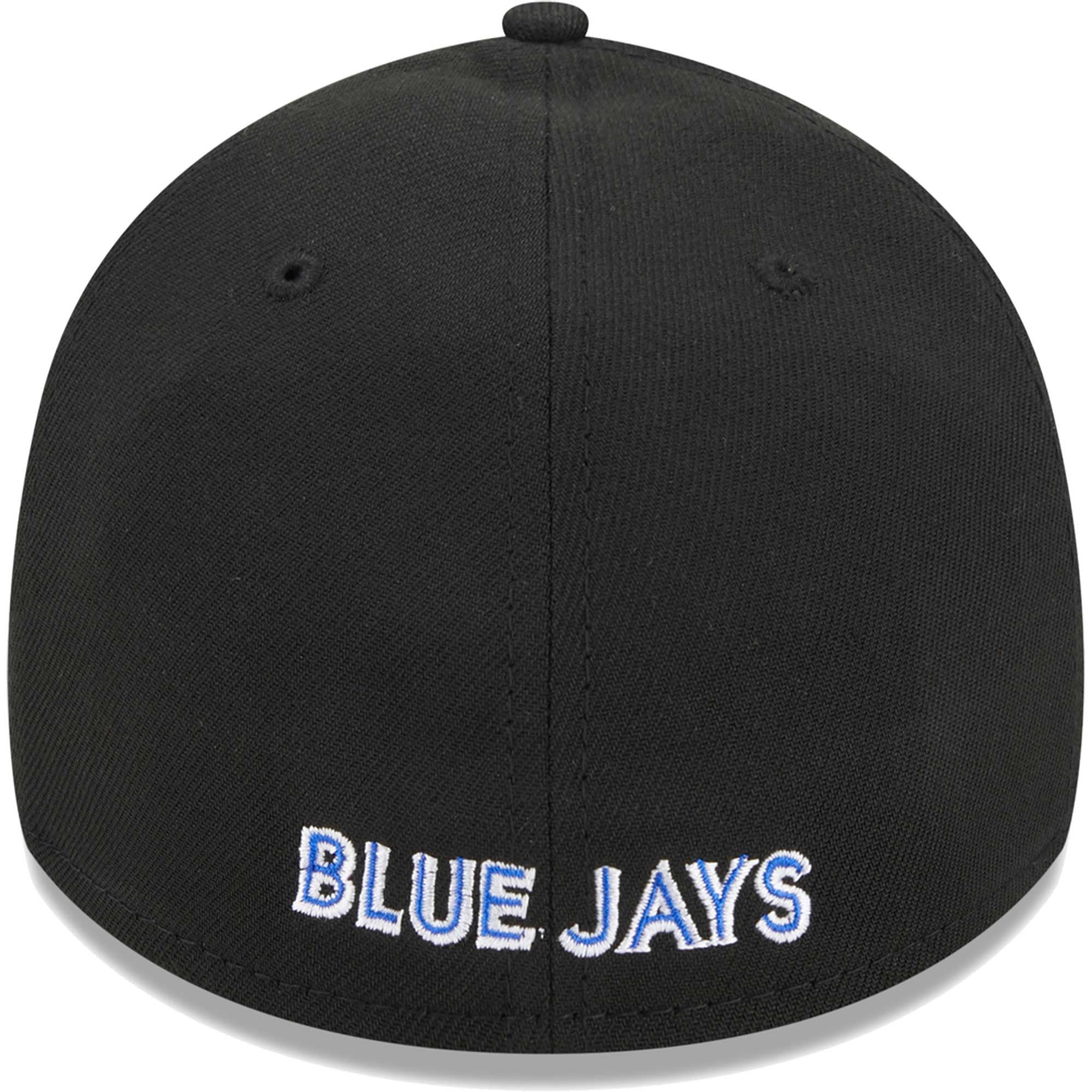 Men's New Era Black Toronto Blue Jays Logo 39THIRTY Flex Hat