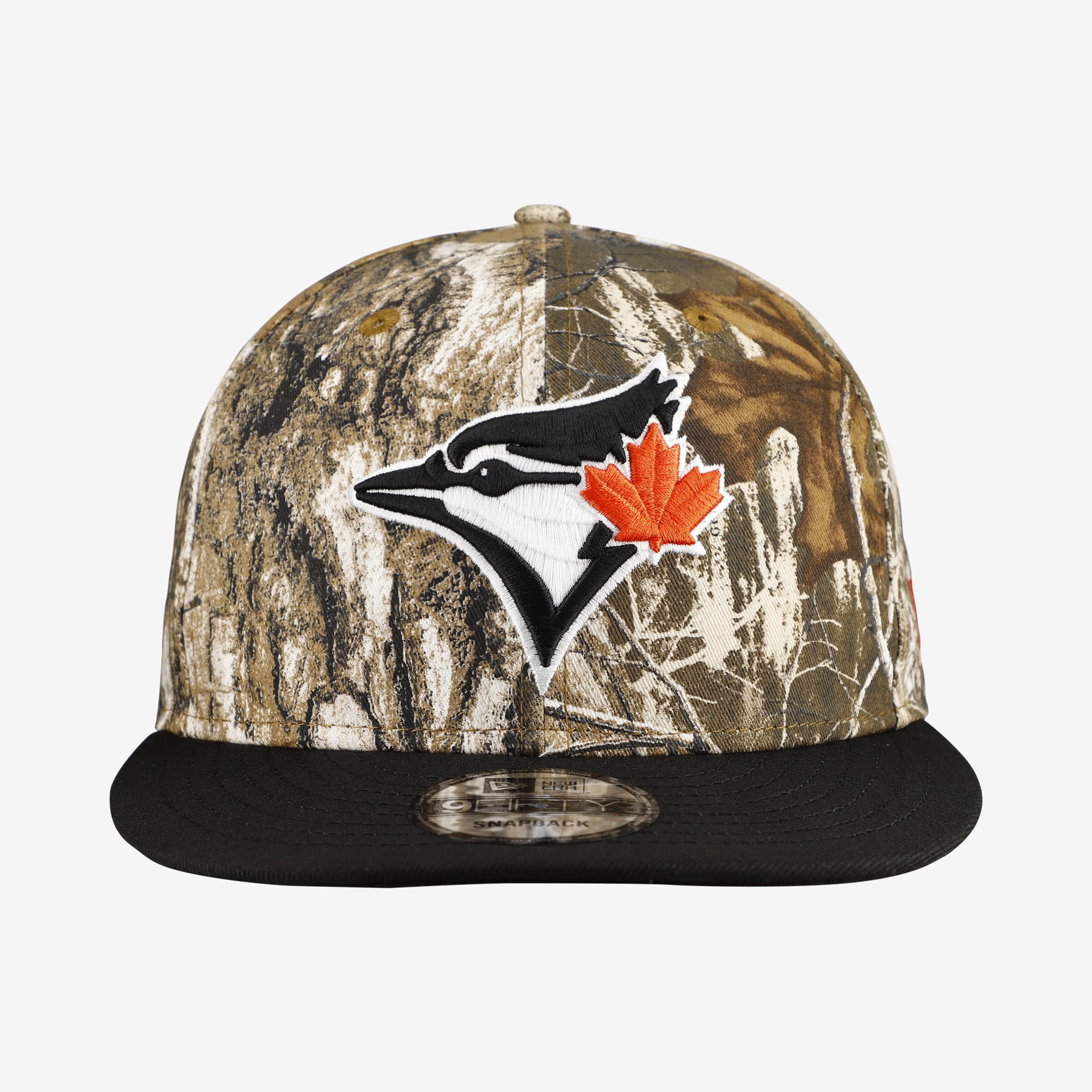 Casquette snapback New Era Camo Toronto Blue Jays Realtree Orange Pop 9FIFTY pour homme