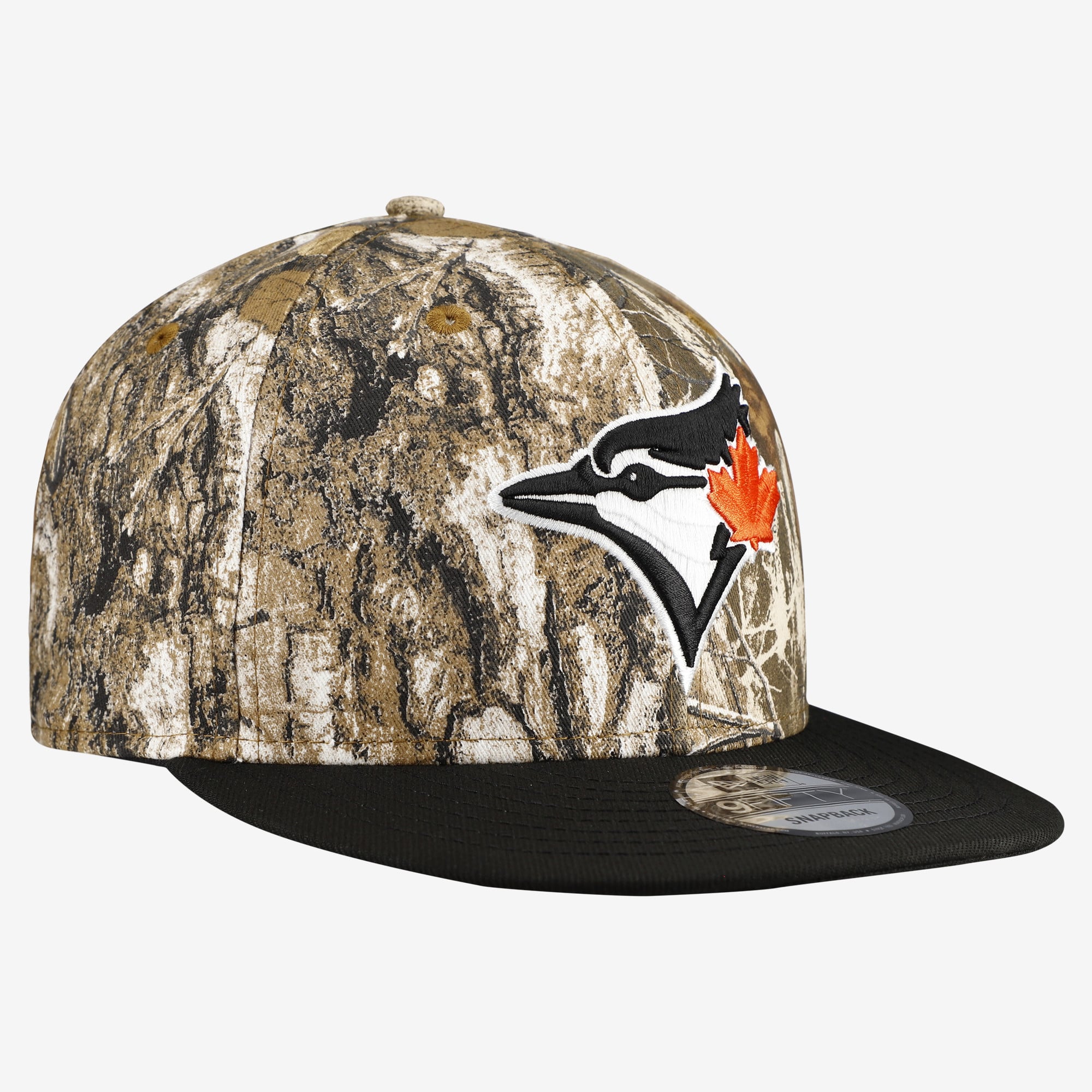 Casquette snapback New Era Camo Toronto Blue Jays Realtree Orange Pop 9FIFTY pour homme