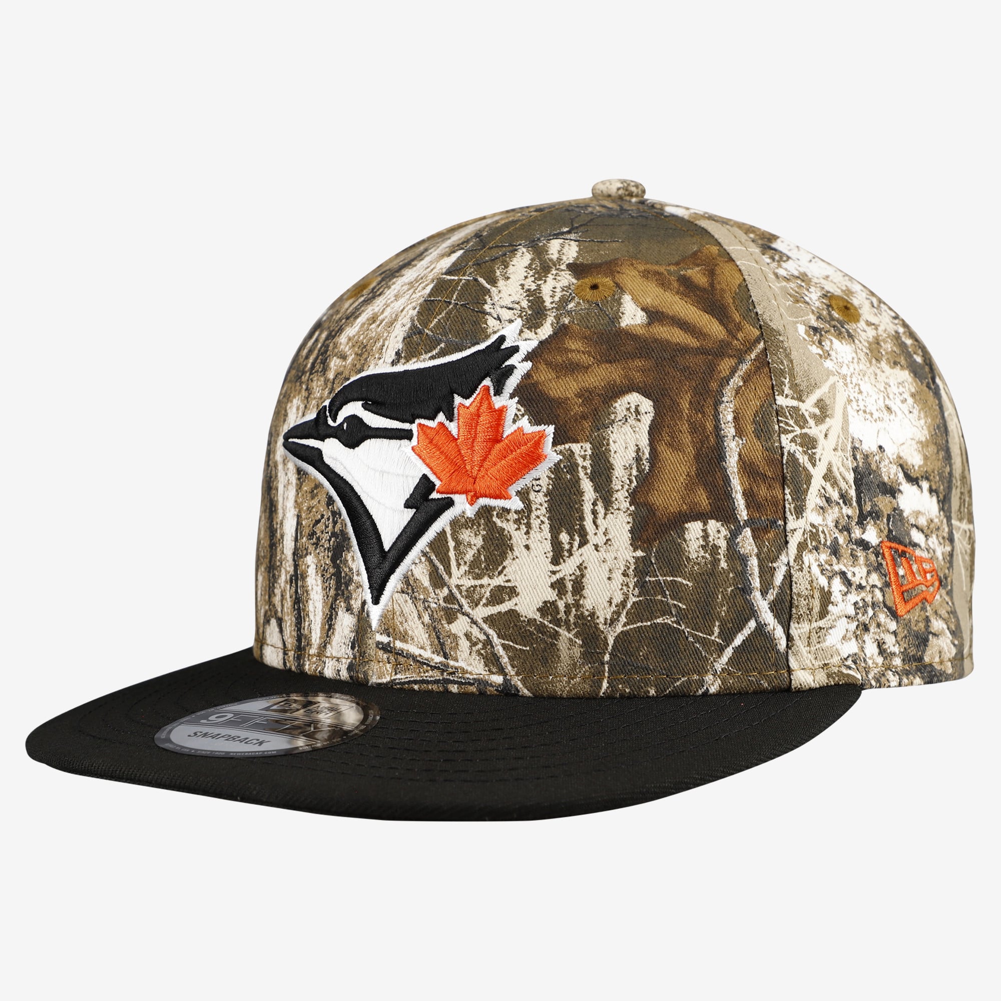 Casquette snapback New Era Camo Toronto Blue Jays Realtree Orange Pop 9FIFTY pour homme