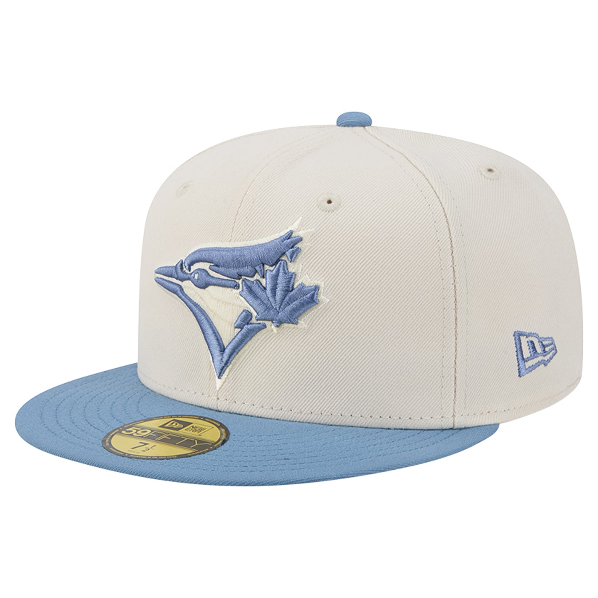 Men's New Era Cream/Light Blue Toronto Jays Color Pack 59FIFTY Fitted Hat