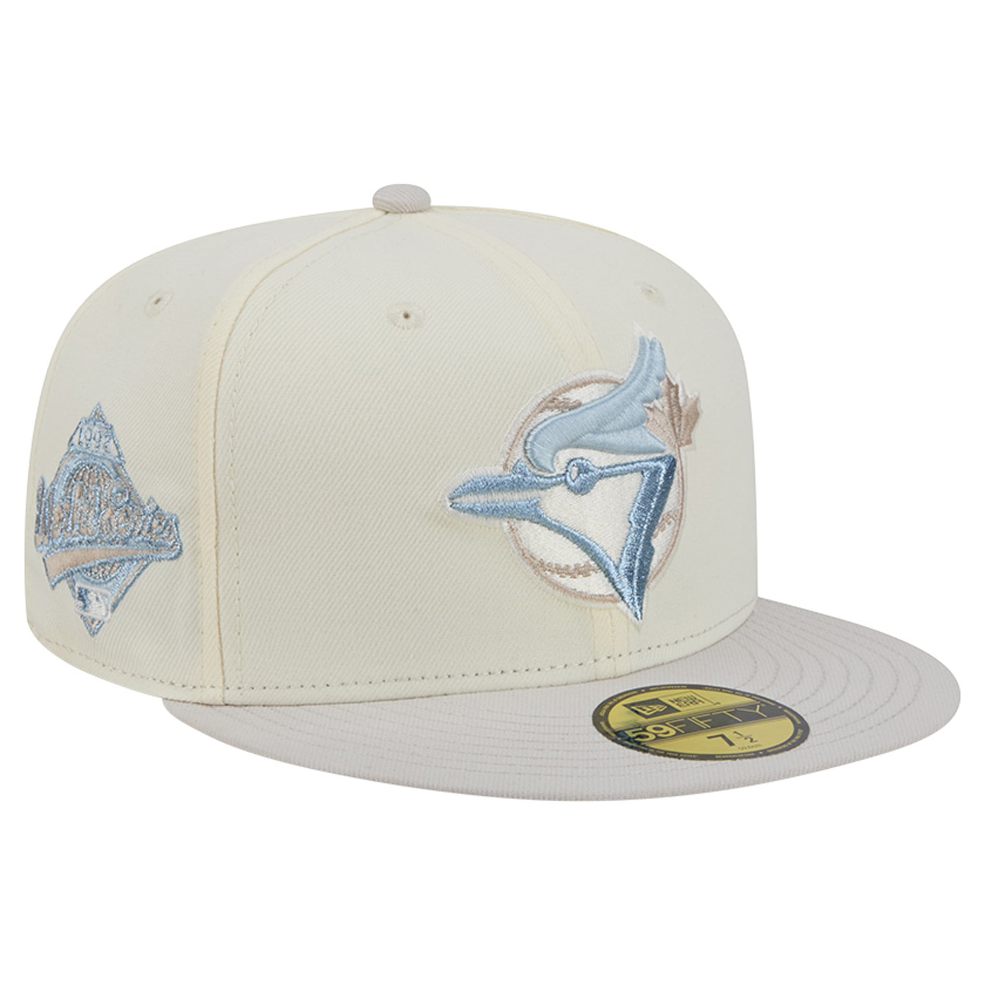 Men's New Era  Natural Toronto Blue Jays Crisp Equinox World Series 59FIFTY Fitted Hat