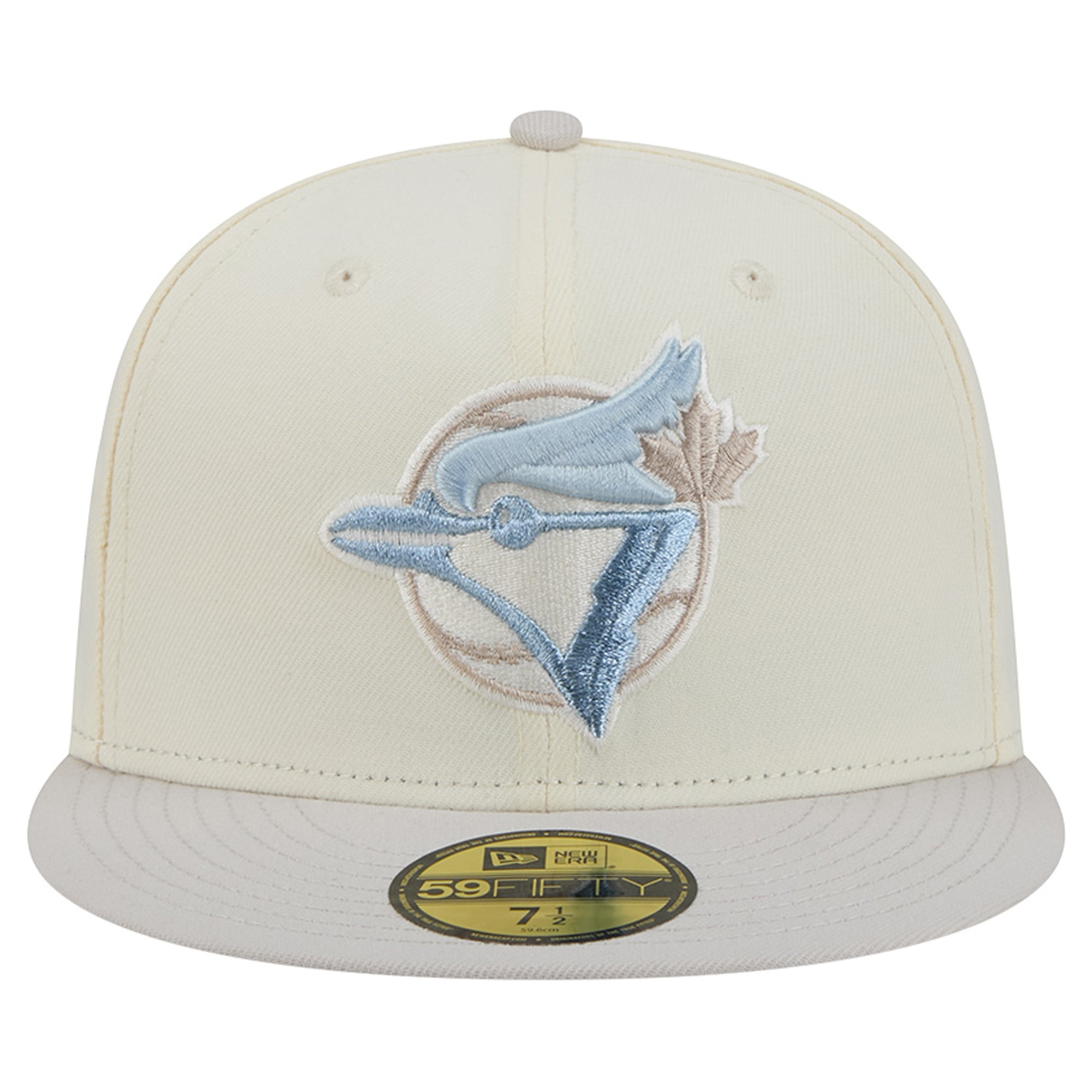 Men's New Era  Natural Toronto Blue Jays Crisp Equinox World Series 59FIFTY Fitted Hat