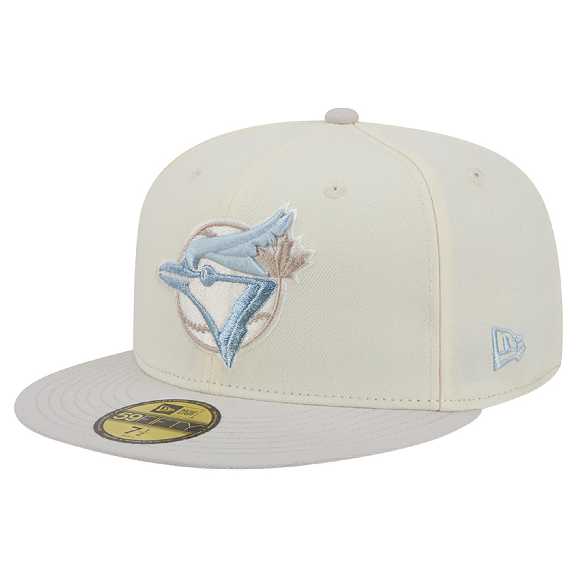 Men's New Era  Natural Toronto Blue Jays Crisp Equinox World Series 59FIFTY Fitted Hat