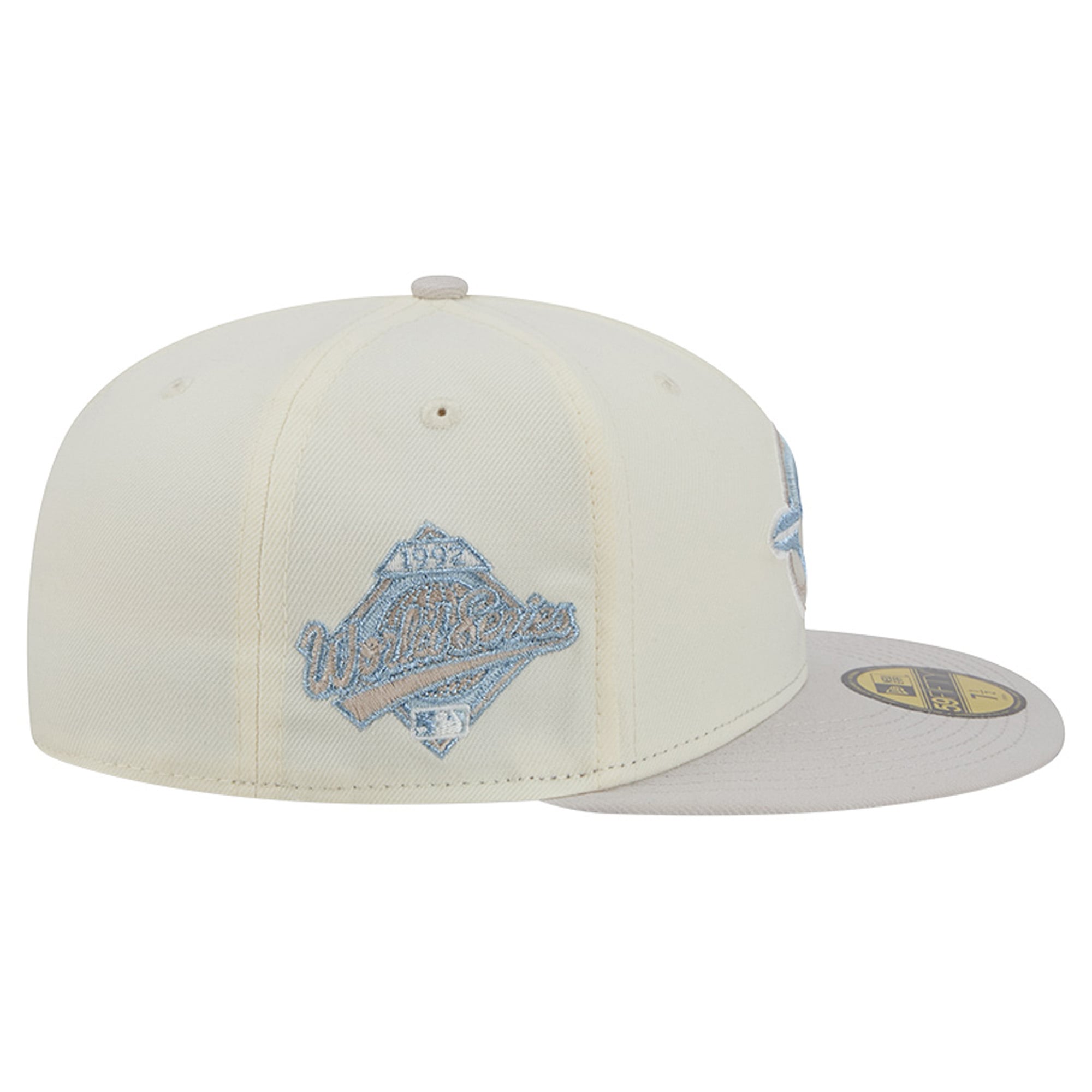 Men's New Era  Natural Toronto Blue Jays Crisp Equinox World Series 59FIFTY Fitted Hat