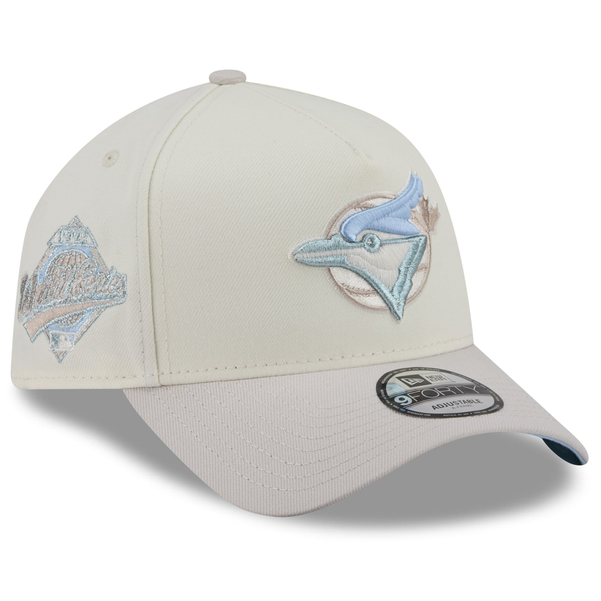 Casquette ajustable New Era Natural Toronto Blue Jays Crisp Equinox World Series 9FORTY pour homme