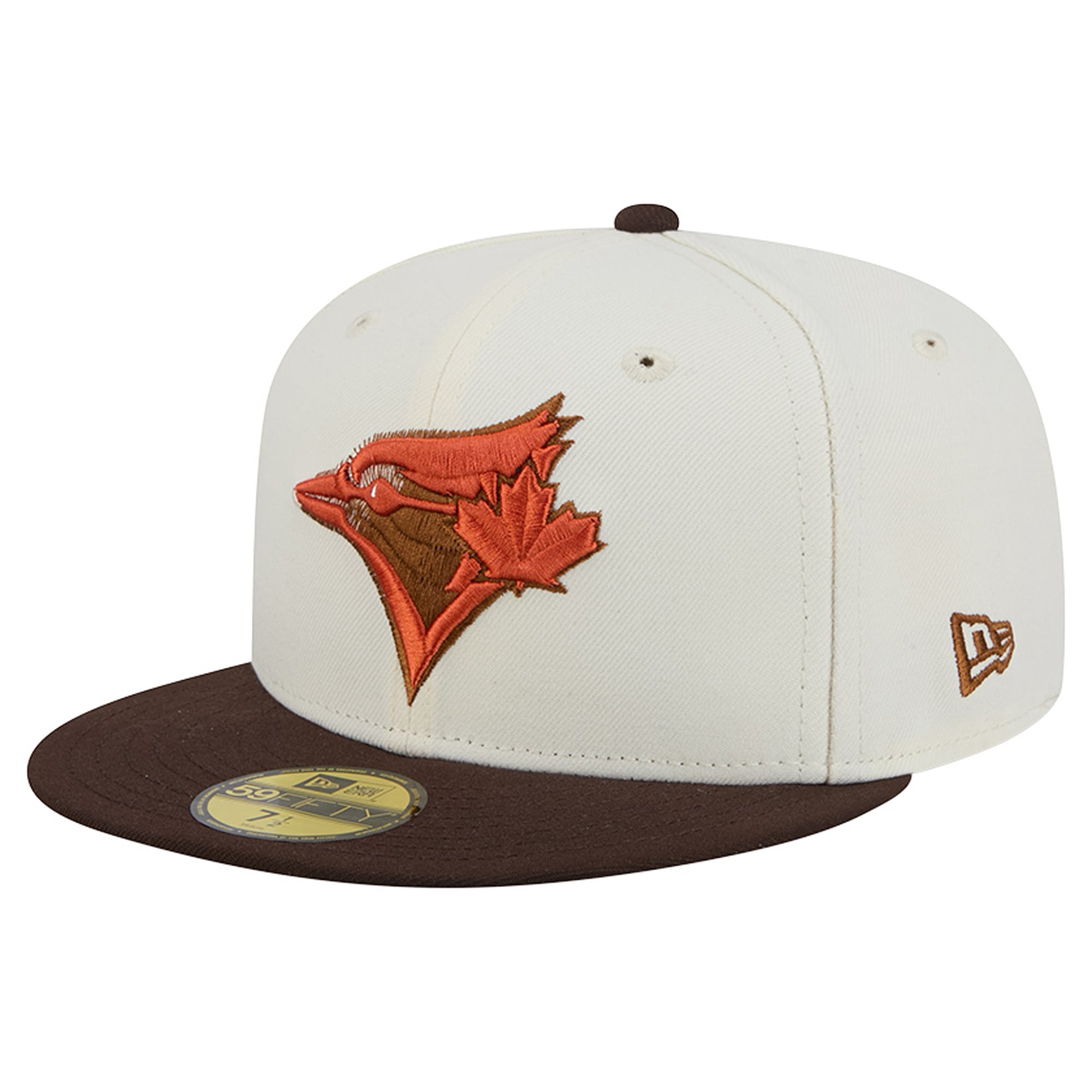 Men's New Era Natural/Brown Toronto Blue Jays Pumpkin Spice 59FIFTY Fitted Hat
