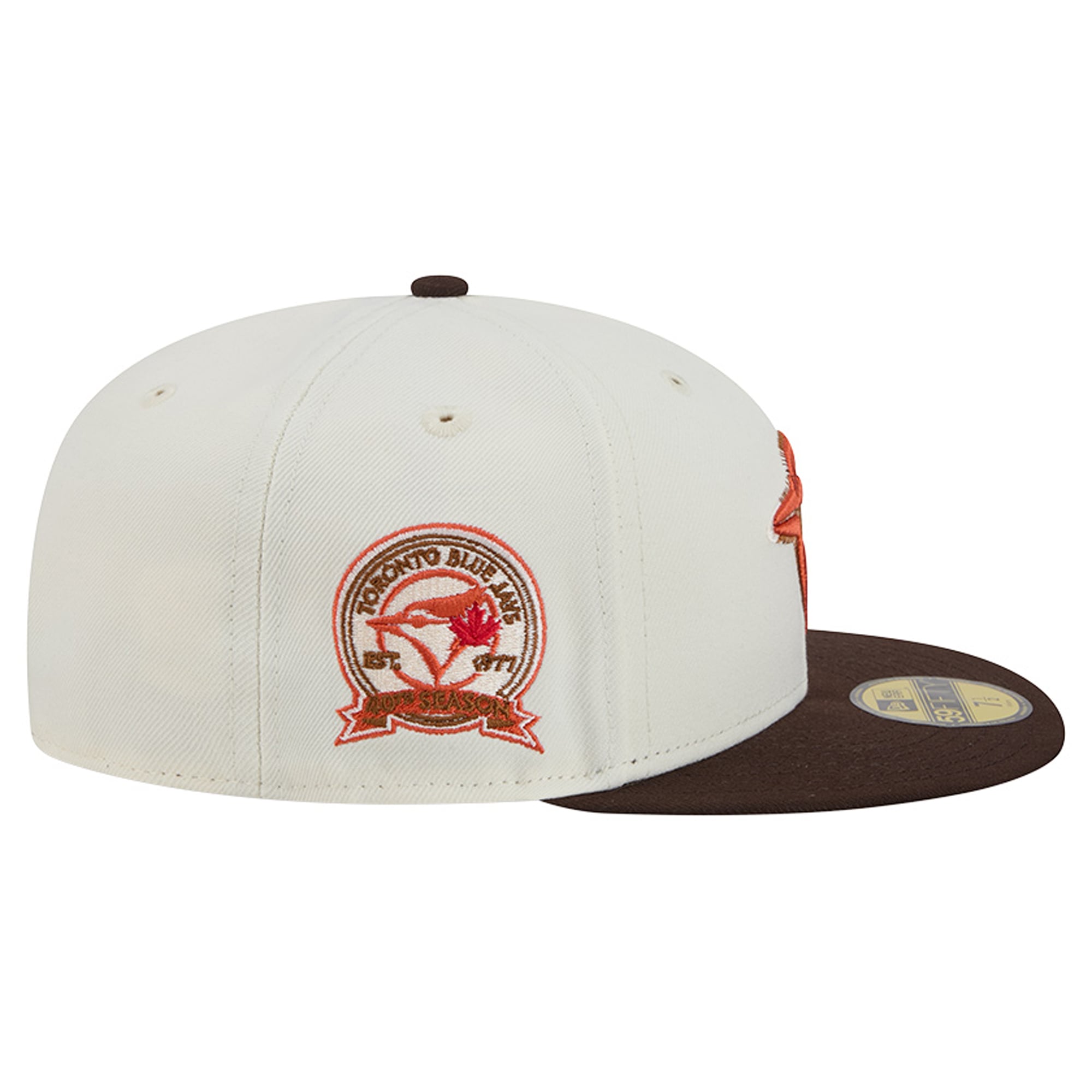 Men's New Era Natural/Brown Toronto Blue Jays Pumpkin Spice 59FIFTY Fitted Hat