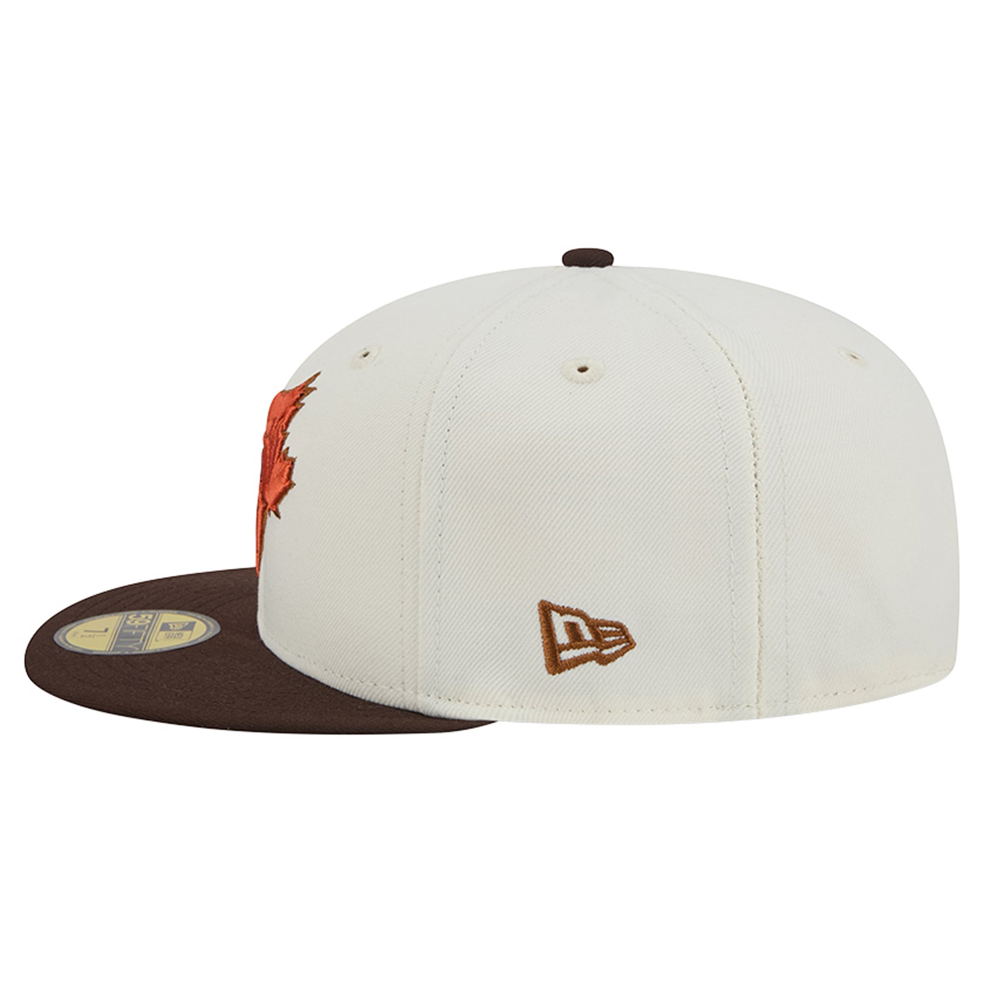 Men's New Era Natural/Brown Toronto Blue Jays Pumpkin Spice 59FIFTY Fitted Hat