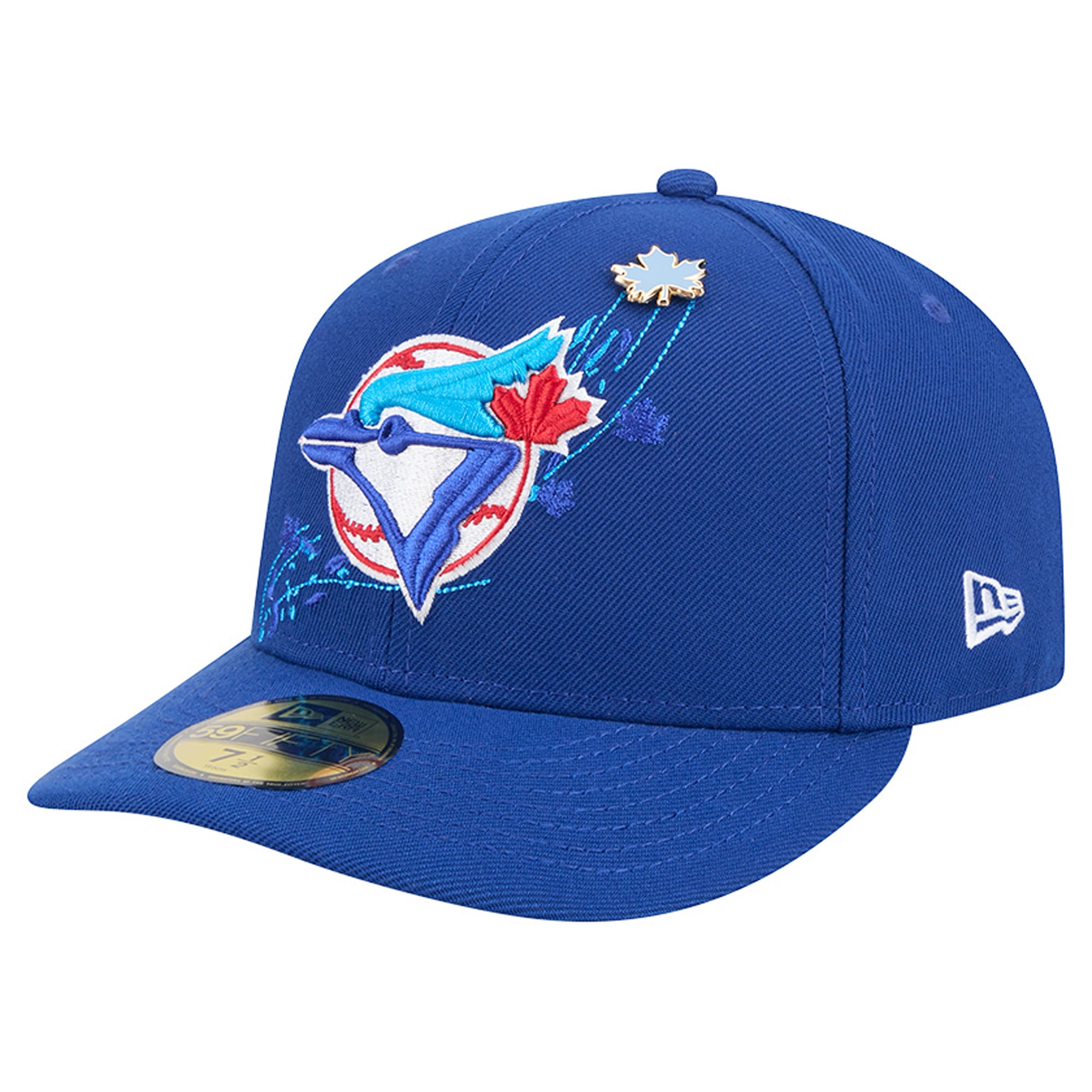 Casquette ajustée New Era Royal Toronto Blue Jays City Icon Pin 59FIFTY pour homme